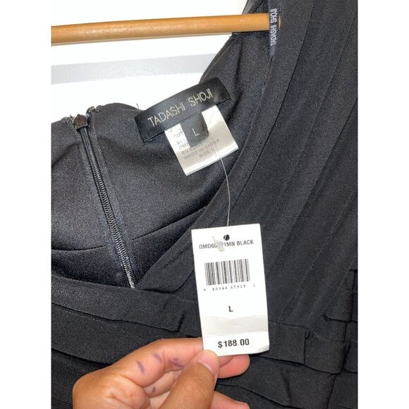 NWT TADASHI SHOJI Collection Shutter Pleat Bandage Cocktail Evening Dress sz 4 - Picture 6 of 12